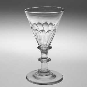 Georgian Gin Glass with Petal Moulding c1820
