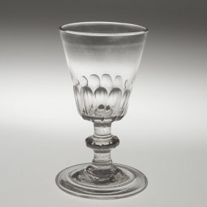 Georgian Gin Glass with Petal Moulding c1810