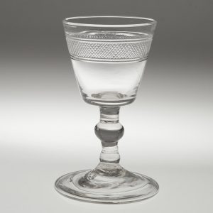 Georgian Gin Glass with Bucket Bowl c1810