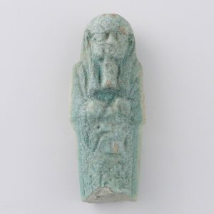 Ancient Egyptian Artifact - Blue-Glazed Shabti 525-332BC
