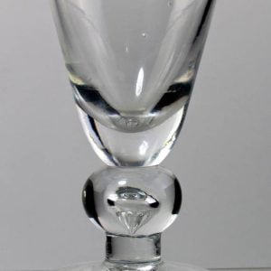 SOLD - Classic Heavy Baluster Dram Glass c1700
