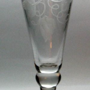 SOLD - Georgian Engraved Ale Glass c1780