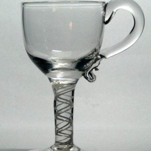 Georgian Opaque Twist Custard Cup c1820