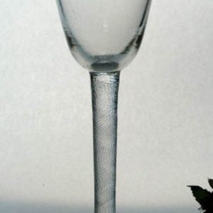 SOLD - Georgian Incised Twist Wine Glass c1755