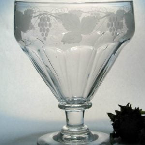 SOLD - Georgian Engraved Serving Rummer or Punch Bowl c1820