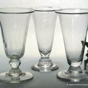 SOLD - Harlequin Set Georgian Jelly Glasses 1790 to 1810