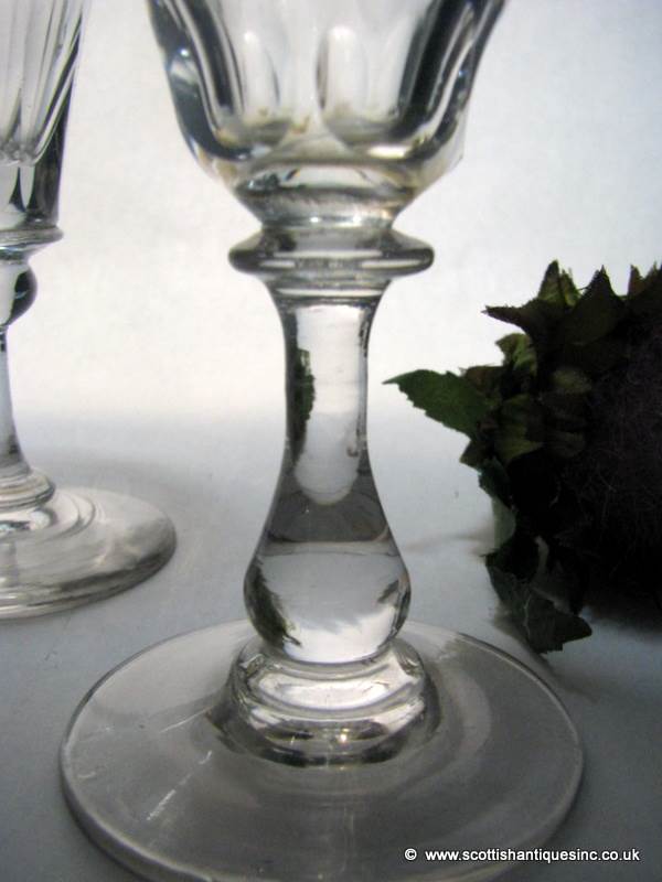 SOLD- Harlequin Set of Georgian Gin / Wine / Port Glasses c1800 - 1830 - Image 2