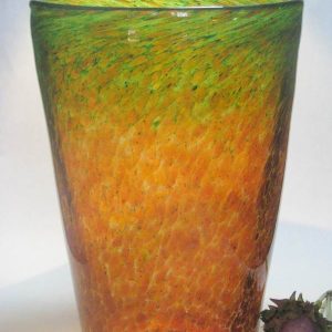 SOLD- Czech Monart Style Glass Taper Vase c1930
