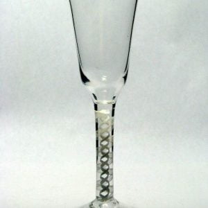 SOLD - Georgian Opaque Twist Ale Glass c1760
