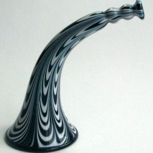 A Nailsea Glass Horn Frigger c1830 - SOLD