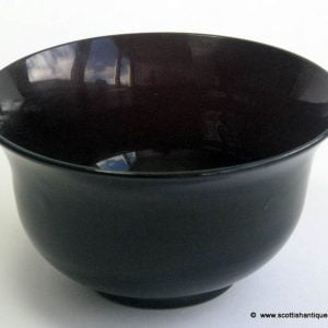 SOLD - Chinese Peking Amethyst Glass Rice Bowl c1825