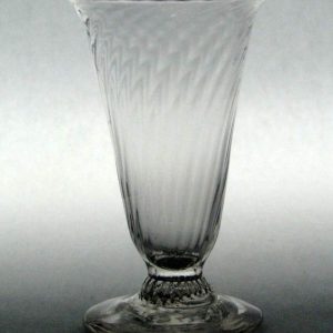 SOLD - Georgian Wrythen Jelly Glass c1780