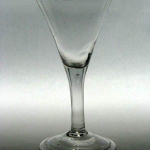 SOLD - Georgian Drawn Trumpet Plain Stem Folded Foot c.1740