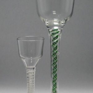 SOLD - Very Tall Jospehinehutte Glass Goblet c.1920 (EBAY)