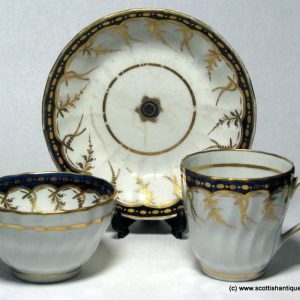 New Hall Porcelain Trio c1795