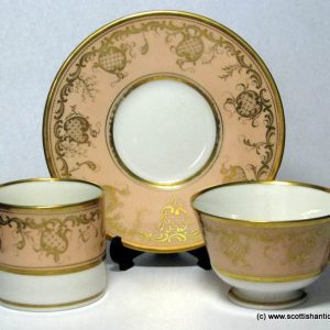 SOLD - Barr Flight and Barr Salmon Pink Trio c1810