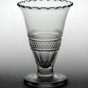 SOLD - Georgian Scallop Cut Jelly Glass c1810