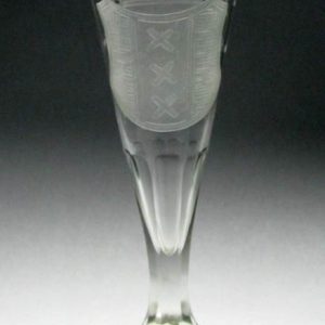 SOLD - Dutch Commemorative Engraved Ale Glass c1871