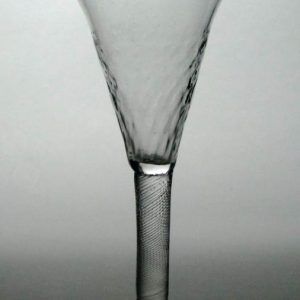 SOLD-Georgian Fine Incised Twist Wine Glass c1760