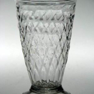 SOLD - Georgian Nipt Diamond Waies Jelly Glass c1720