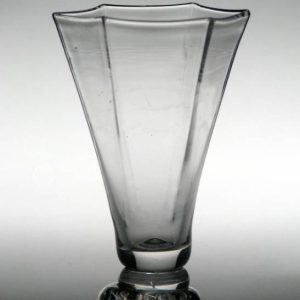 SOLD - Georgian Hexagonal Panel Moulded Jelly Glass c1750
