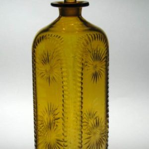 SOLD - Regency Amber Glass Spirit Decanter c1835