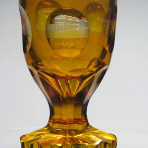 SOLD - Bohemian Spa Glass c1840