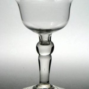 SOLD - 18th Century Balustroid Champagne Glass c1750