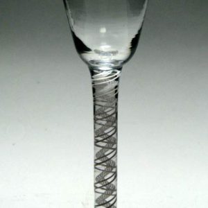 SOLD - Georgian Opaque Twist Wine Glass c1760