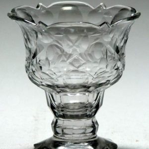 SOLD- Regency Cut Bonnet Glass c1800
