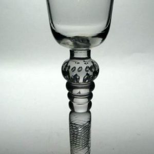 SOLD - Composite Stem Wine Glass c1750