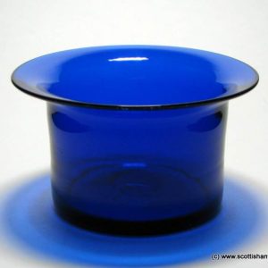 SOLD - Victorian Bristol Blue Glass Finger Bowl c1880