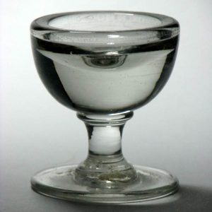 Victorian Two Penny Lick Glass c1860