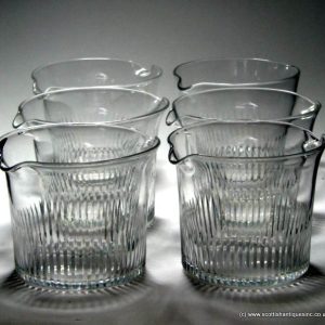 Six Georgian Wine Glass Rinsers c1820