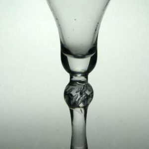 SOLD - Georgian Baluster Wine Glass c1740