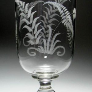 SOLD - 19th Century Engraved Glass Celery Vase