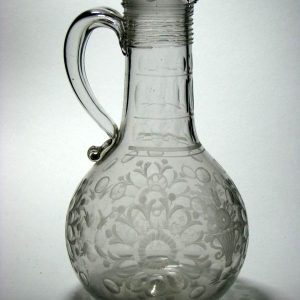 SOLD - Engraved Decanter Bottle c1750
