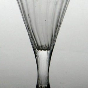SOLD - Georgian Wrythened Dram Glass c1760
