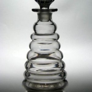 SOLD - Rare Georgian Beehive Glass Decanter c1750