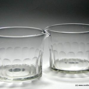 SOLD - Pair Georgian Glass Wine Rinsers c1820