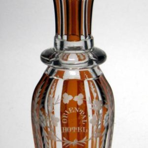 SOLD - 19th Century Engraved Glas Whiskey Measure c1880