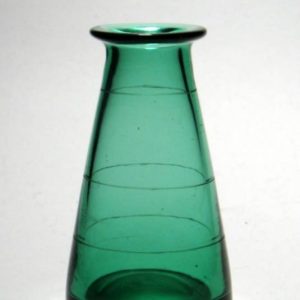 SOLD - Victorian Green Glass ‘Pyramid’ Whisky Measure c1880