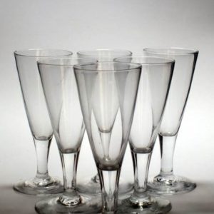 SOLD- Six Georgian Ale Glasses