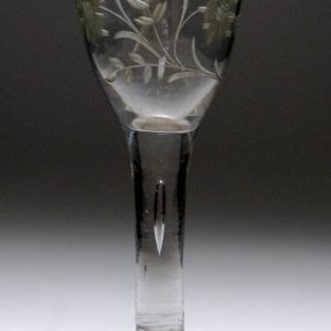 SOLD - Jacobite Sympathy Wine Glass c1745
