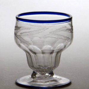 Georgian Engraved Montieth or Bonnet Glass c1780