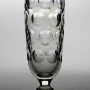 SOLD- Victorian Lens Cut Ale Glass c1870