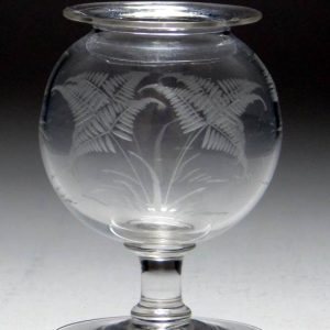 SOLD - Engraved Apothecary Leech Jar
