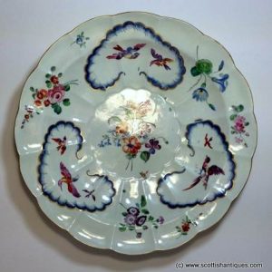 SOLD - Very Rare James Giles Decorated Junket Dish c1770
