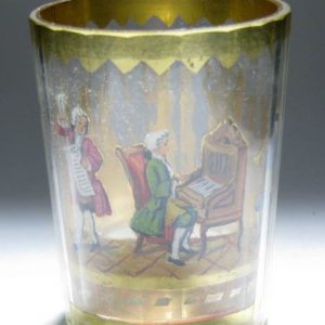 SOLD - Bohemian Zwischengold Tumbler c.1910