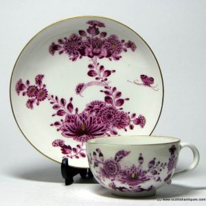 Marcolini Meissen Teacup and Saucer c1790